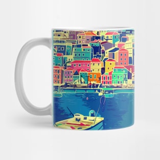 Port of Corfu in Greece Mug